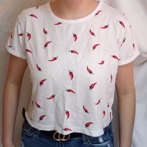 Messy Bun Just Chilling crop top size L